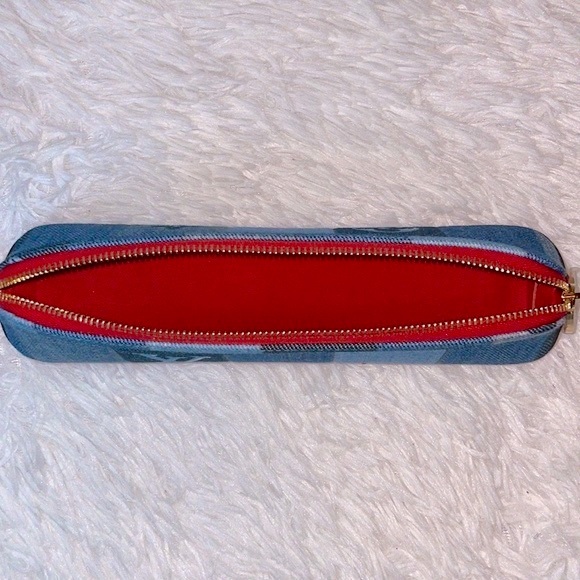 New Louis Vuitton Limited Edition Damier Denim Mono Patchwork Elizabeth Pouch - Picture 8 of 13